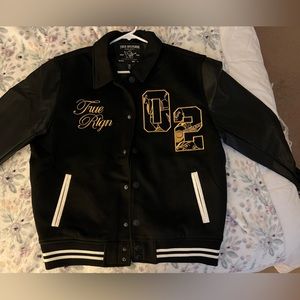 NWT Black Varsity True Religion Jacket